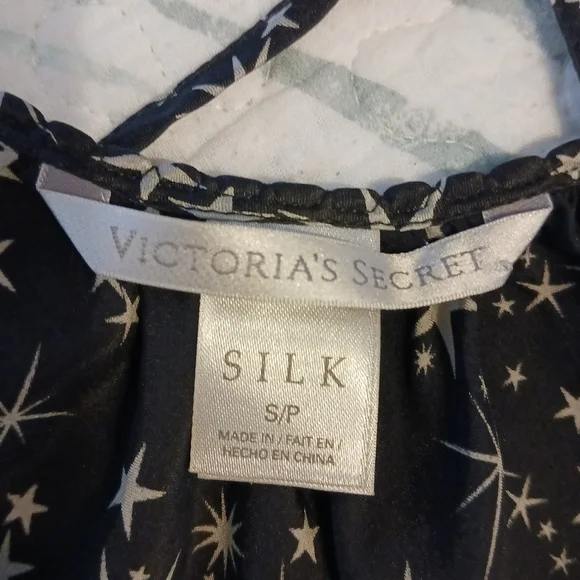 Victoria's Secret Silk Slip Size Small Black Adjustable Straps - Picture 7 of 8